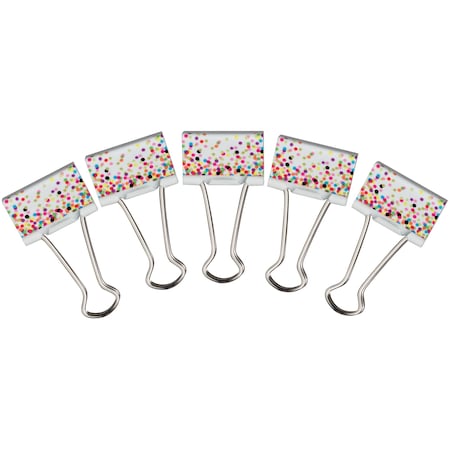 Teacher Created Resources Confetti Binder Clips, Medium, PK48 TCR20857